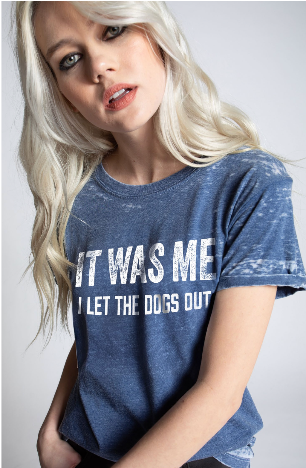 304022 - 930 Let the Dogs Out Graphic Burn Out Tee