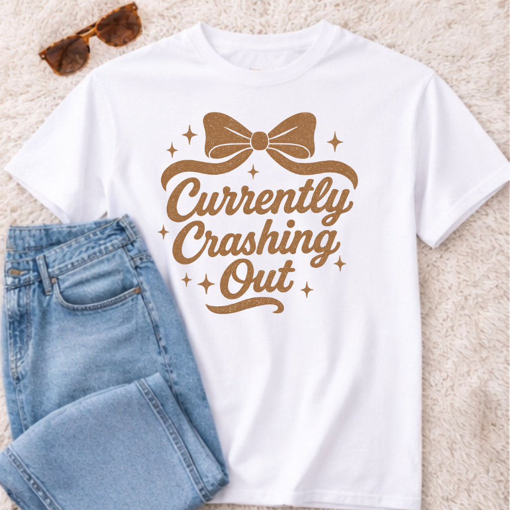 Crashing Out Graphic Unisex , , , Long Sleeve Tee