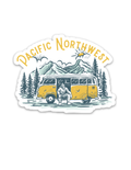 Sasquatch Bus Sticker Unisex , , , Long Sleeve Tee