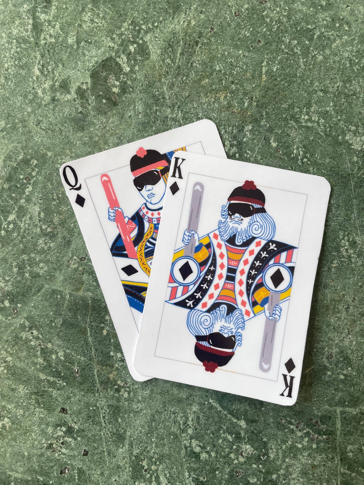 Playing Cards Ski Sticker Unisex , , , Long Sleeve Tee