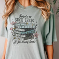 There's No Such Thing As Too Many Books Graphic Tee Unisex , , , Long Sleeve Tee
