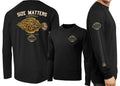 Men's Size Matters Flounder Long Sleeve Cotton Garment-Dyed Unisex , , , Long Sleeve Tee