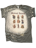 Medieval Animals – Bleached Tee Unisex , , , Long Sleeve Tee