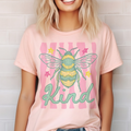 Preppy Bee Kind Stripe Honey Farmers Market Graphic Tee Unisex , , , Long Sleeve Tee