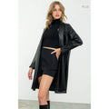 /Size Xl/ Leather Coat Unisex , , , Long Sleeve Tee