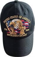 United States - 250th Anniversary Black Hat - 4476 Unisex , , , Long Sleeve Tee