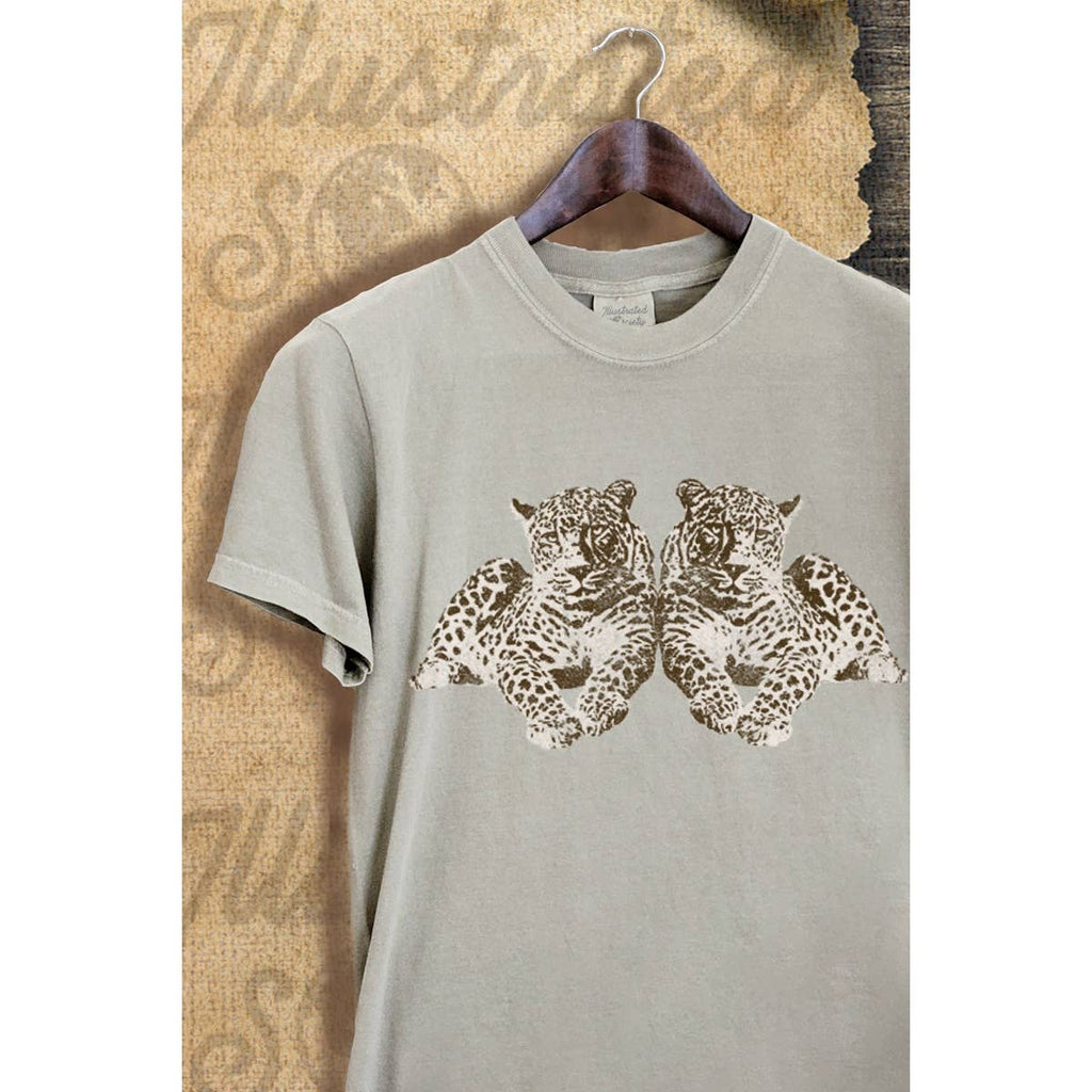 Twin Leopard Vintage Graphic Tee