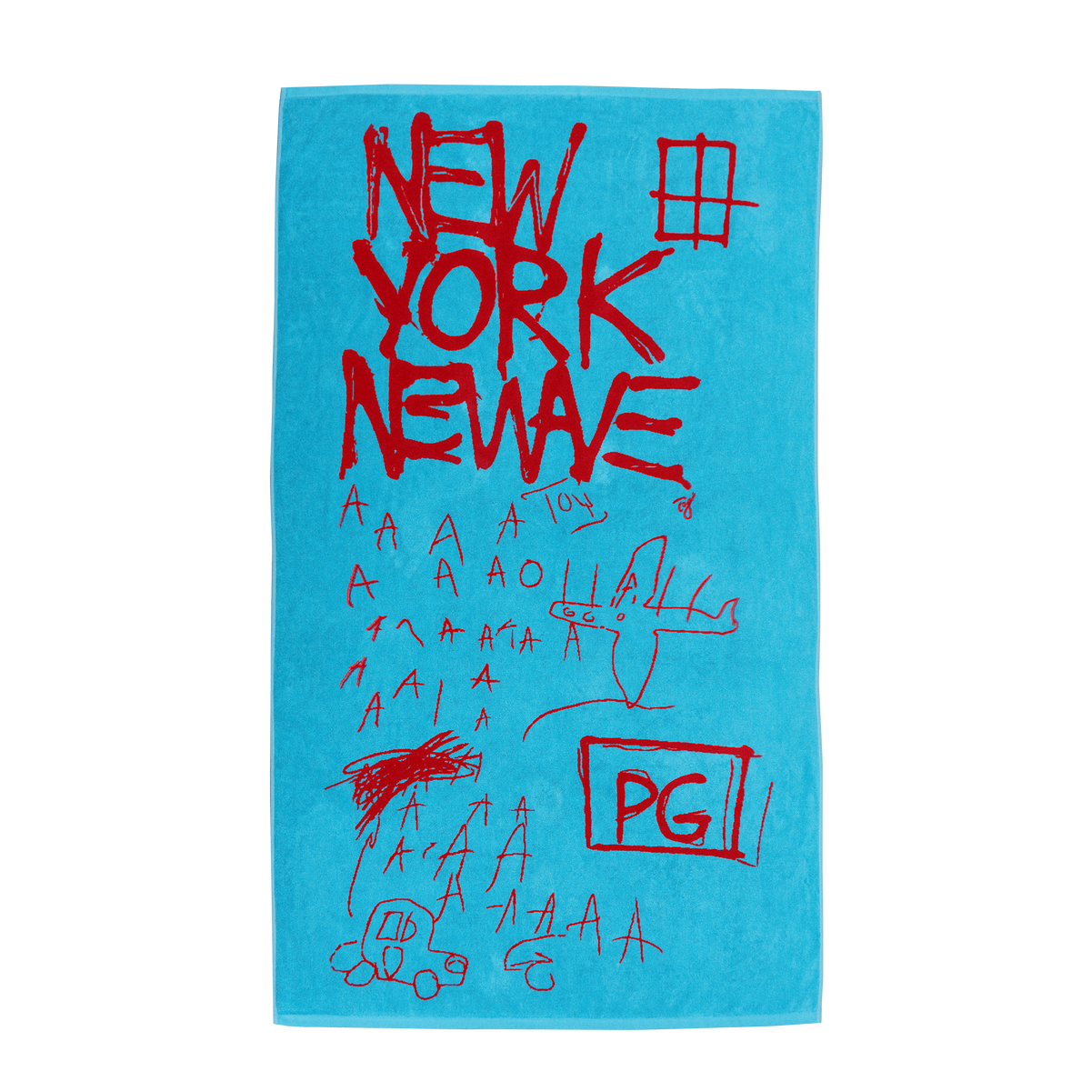 Jean-Michel Basquiat “New York New Wave” Beach Towel Unisex , , , Long Sleeve Tee