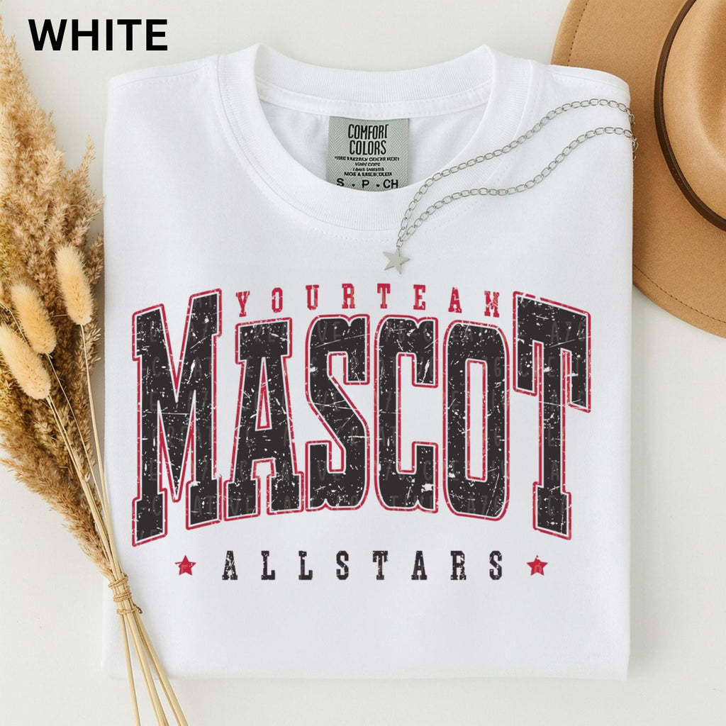 Comfort Colors Personalized Mascot Team Custom Retro Varsity Retro Varsity Custom