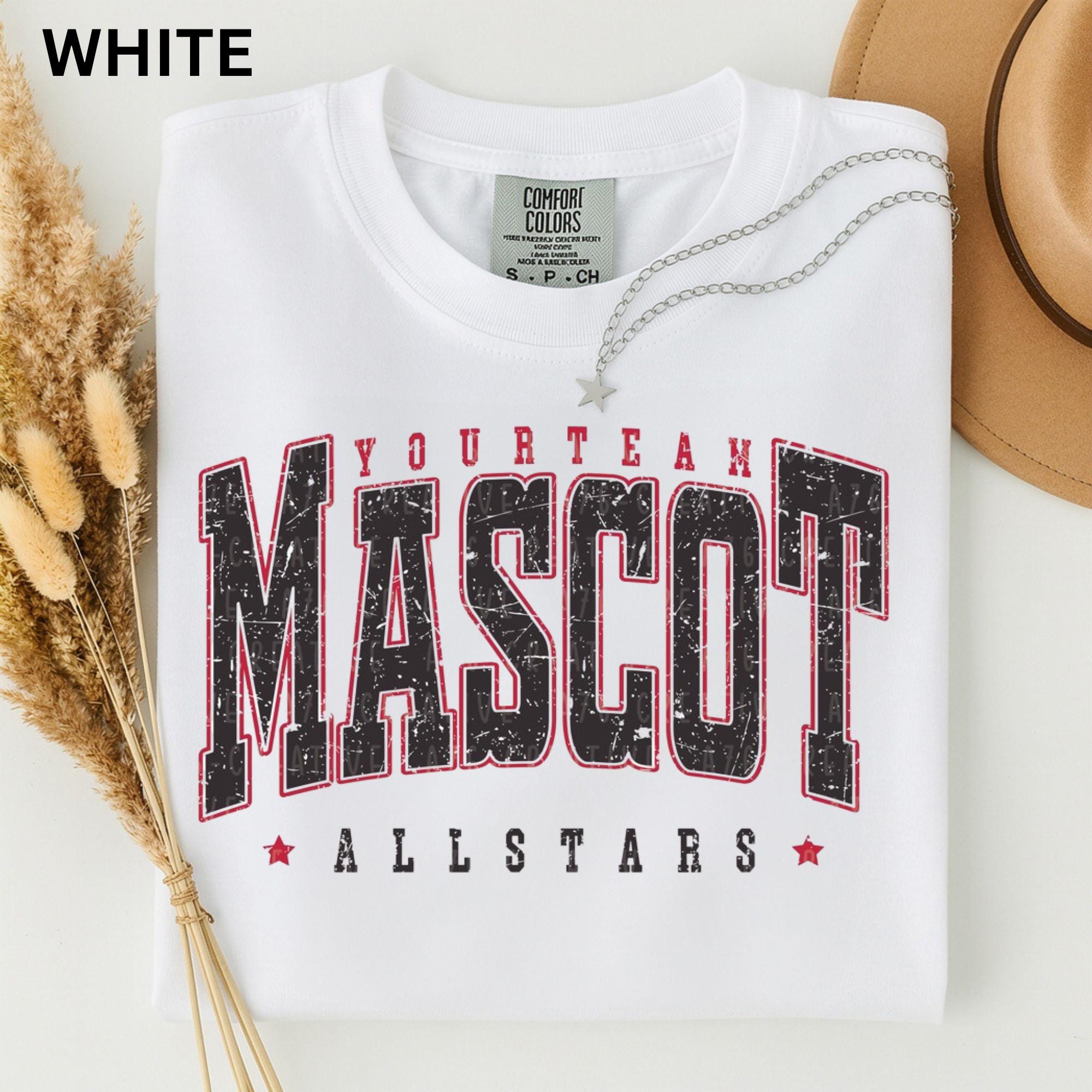 Comfort Colors Personalized Mascot Team Custom Retro Varsity Retro Varsity Custom
