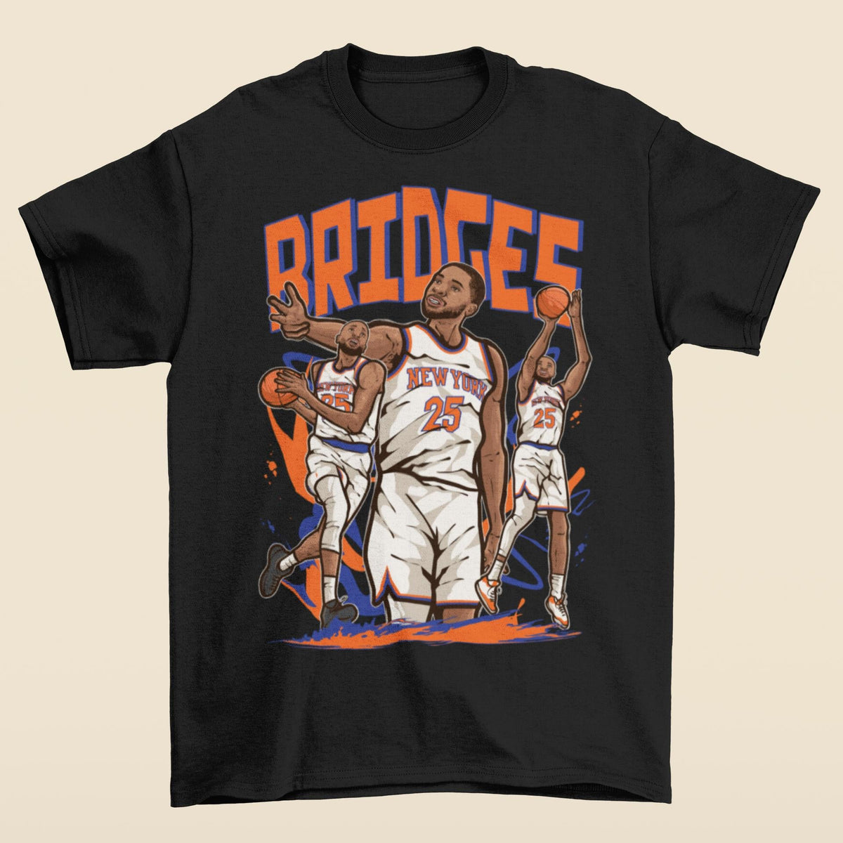 Mikal Bridges Cartoon York Basketball Unisex