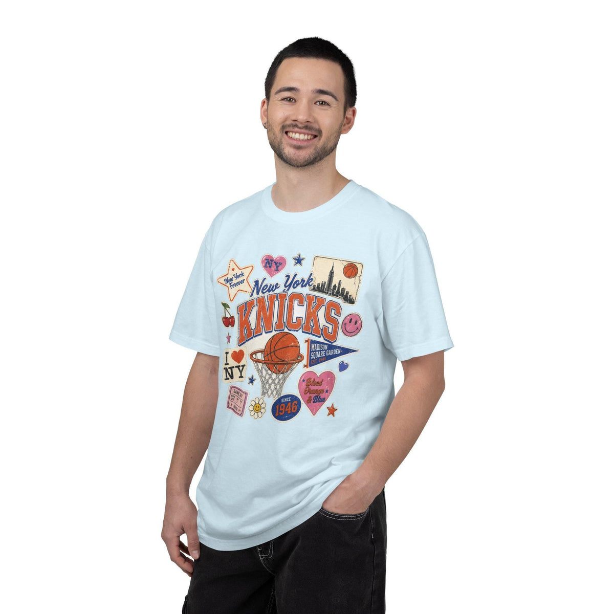 York Knicks Retro Patchwork Basketball Team Unisex