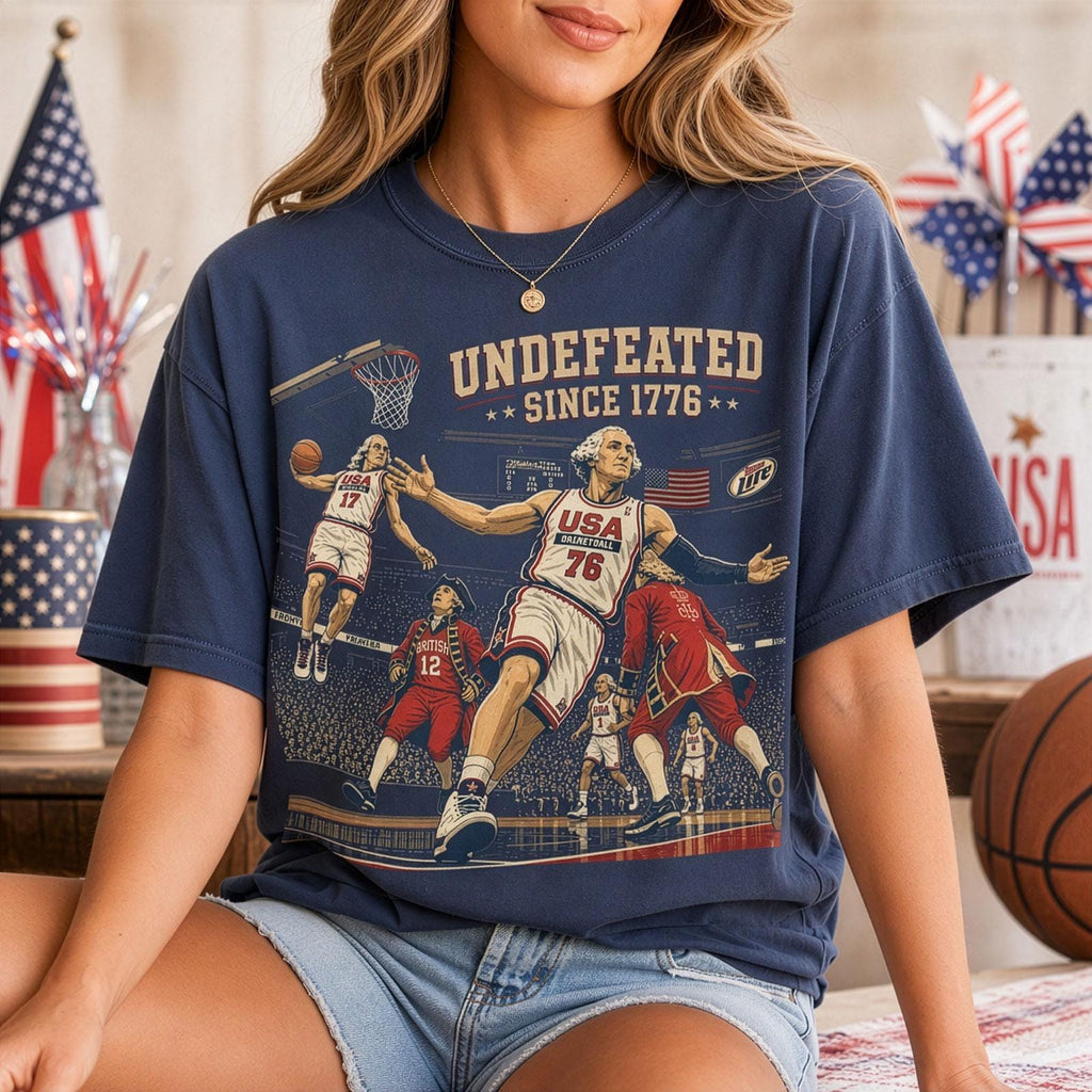 Comfort Colors 4th July Tee Undefeated America Founding Fathers Usa Meme Fourth July Independence Day