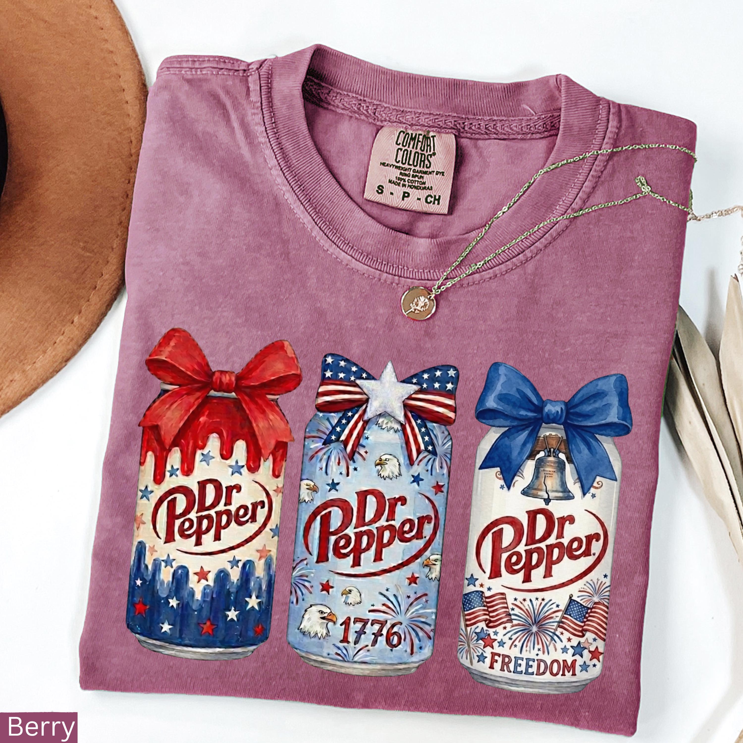 Comfort Colors Dr Pepper Patriotic 4th July Soda Tee Soda Lover