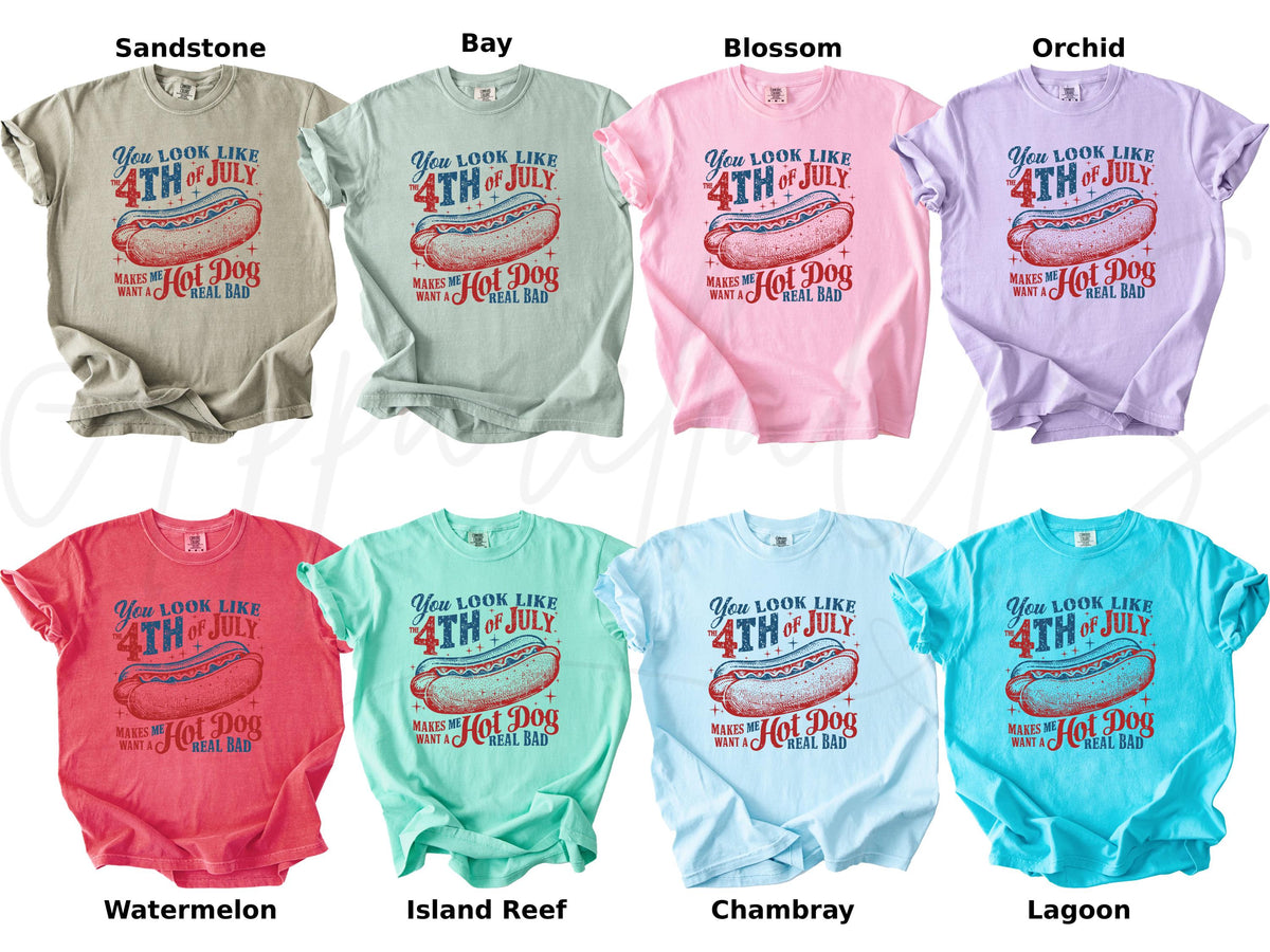 Comfort Colors Like 4th July Dog Tee July 4th Fourth July Dog Lover Patriotic