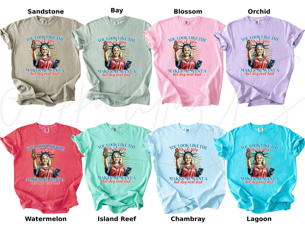 Comfort Colors Like 4th July Tee Makes Want Dog Real Bad Independence Day 4th July Gif