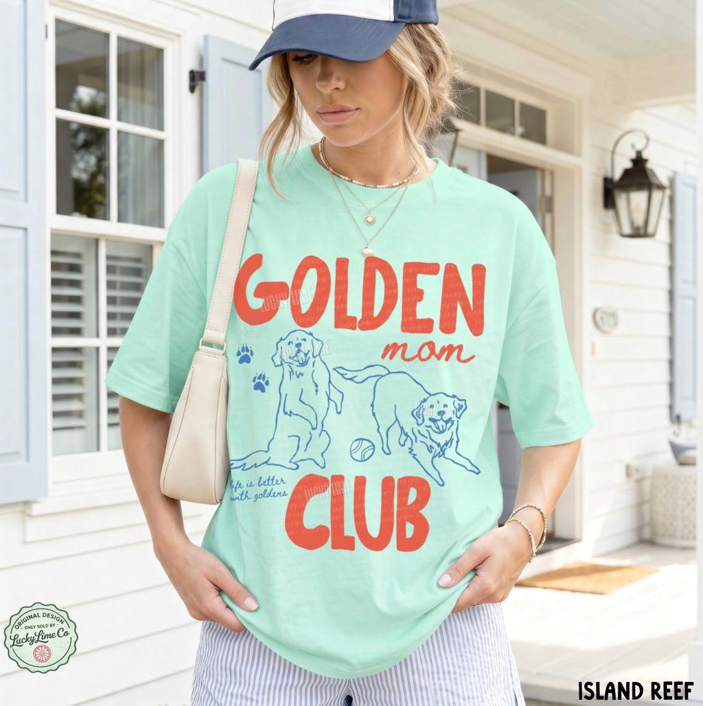 Golden Mom Club Golden Dog Mom Dog Lover Retriever Dog Fur Mama Dog Mama Dog Mom