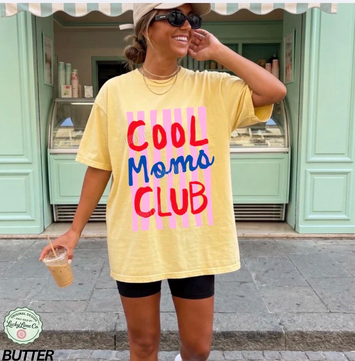 Moms Club Comfort Colors Mom Mama Tee Striped Mom Life Mother Day Mom