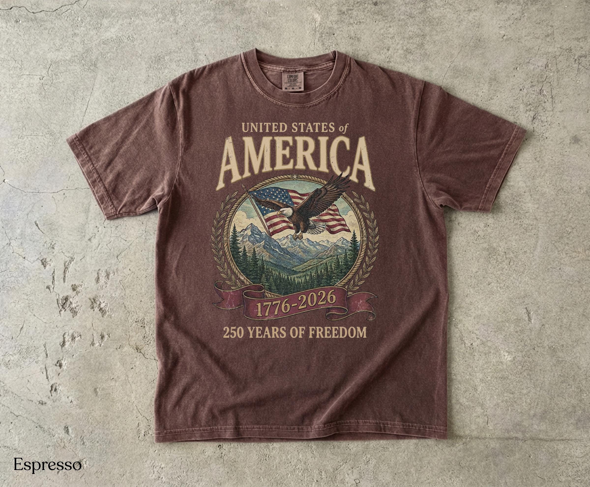 America 250th Anniversary 90s Comfort Colors Y2k Oversized Patriotic Usa Streetwear