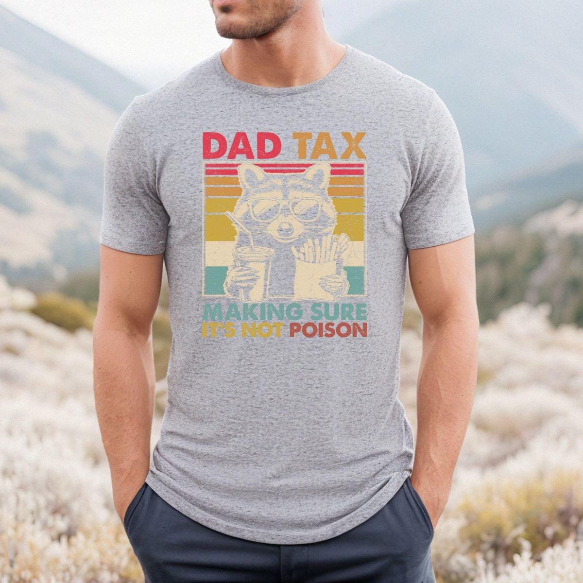 Dad Tax Racoon Dad Retro Dad Fathers Day Dad Birthday Dad Dad Tax Dad Tee Dad