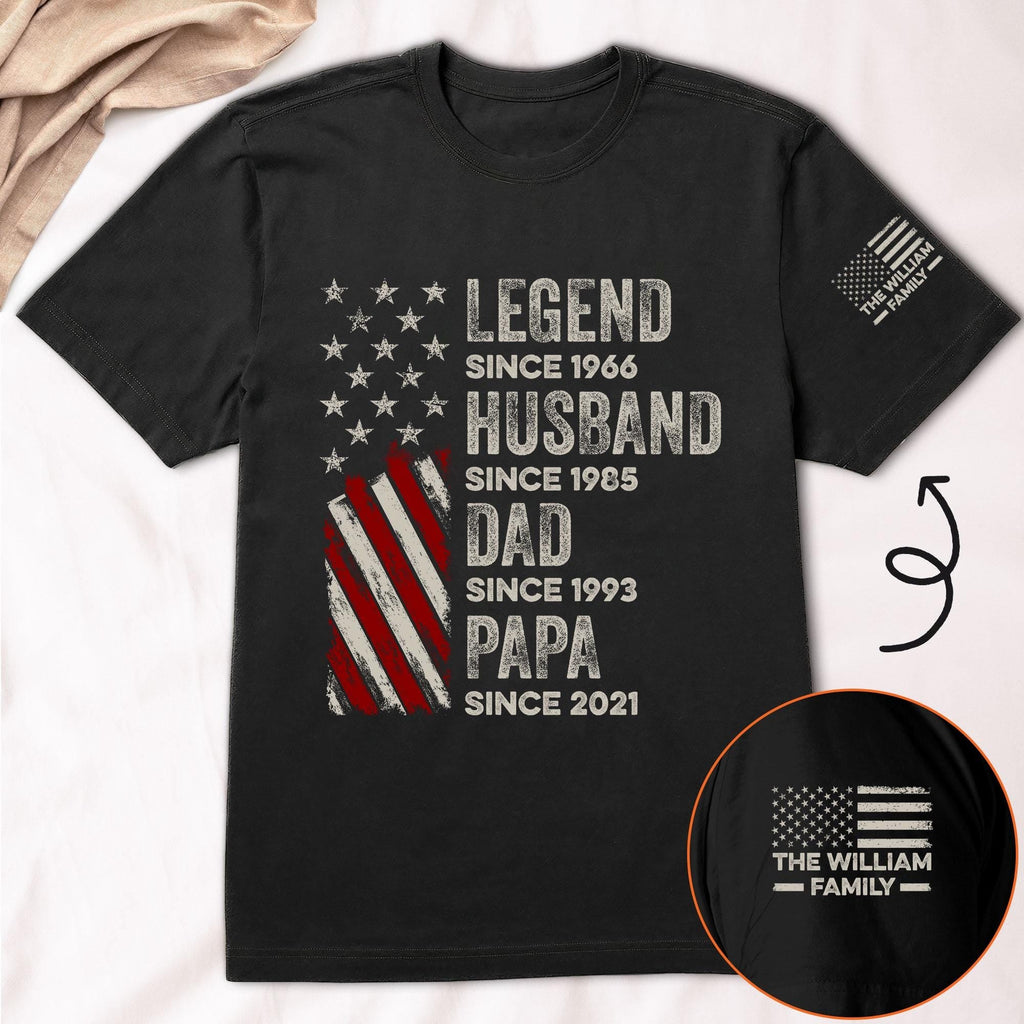 Personalized Legend Husband Dad Grandpa Custom Family Name July 4th Dad Dad America Father'S Day Dad
