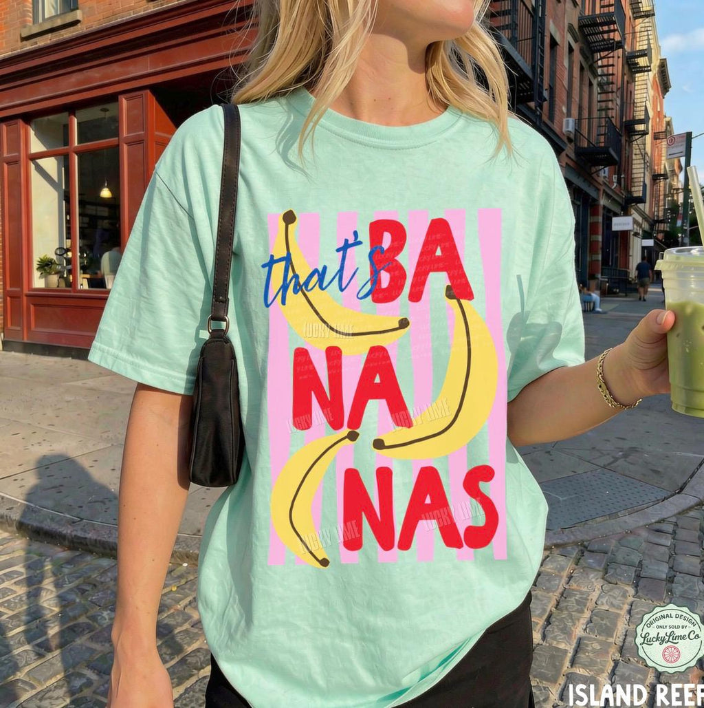 Bananas Summer Fruit Food Pun Retro Banana Summer Comfort Colors