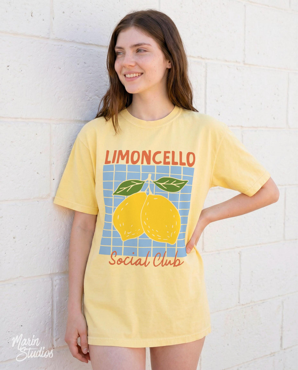 Limoncello Social Club Amalfi Lemon Comfort Colors Italian Summer