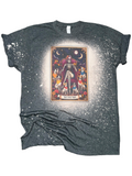 The Dog Mom – Tarot Card Bleached Tee Unisex , , , Long Sleeve Tee