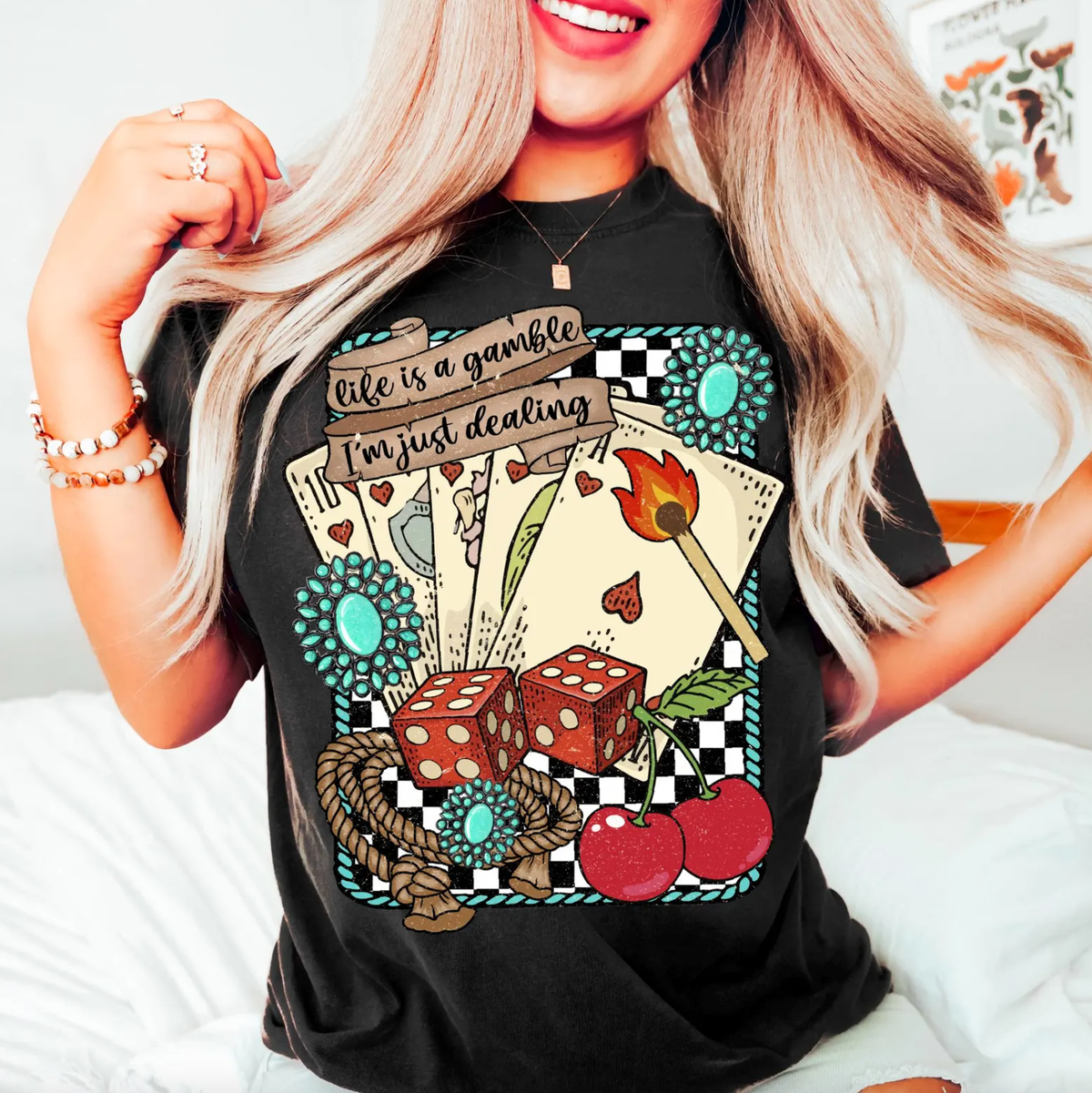 Life Is A Gamble Tee Unisex , , , Long Sleeve Tee