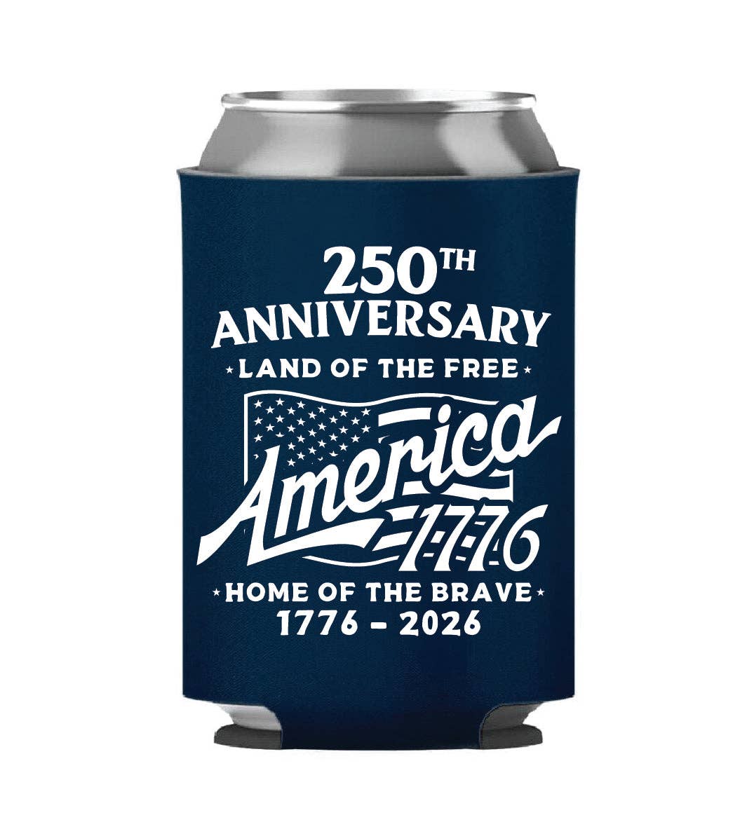 250th Anniversary - Home of the Brave Blue Koozie - 4699 Unisex , , , Long Sleeve Tee