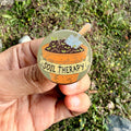 Soil Therapy Enamel Pin Gardening Gift For Plant Lovers Unisex , , , Long Sleeve Tee