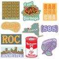 Rochester Stickers Unisex , , , Long Sleeve Tee