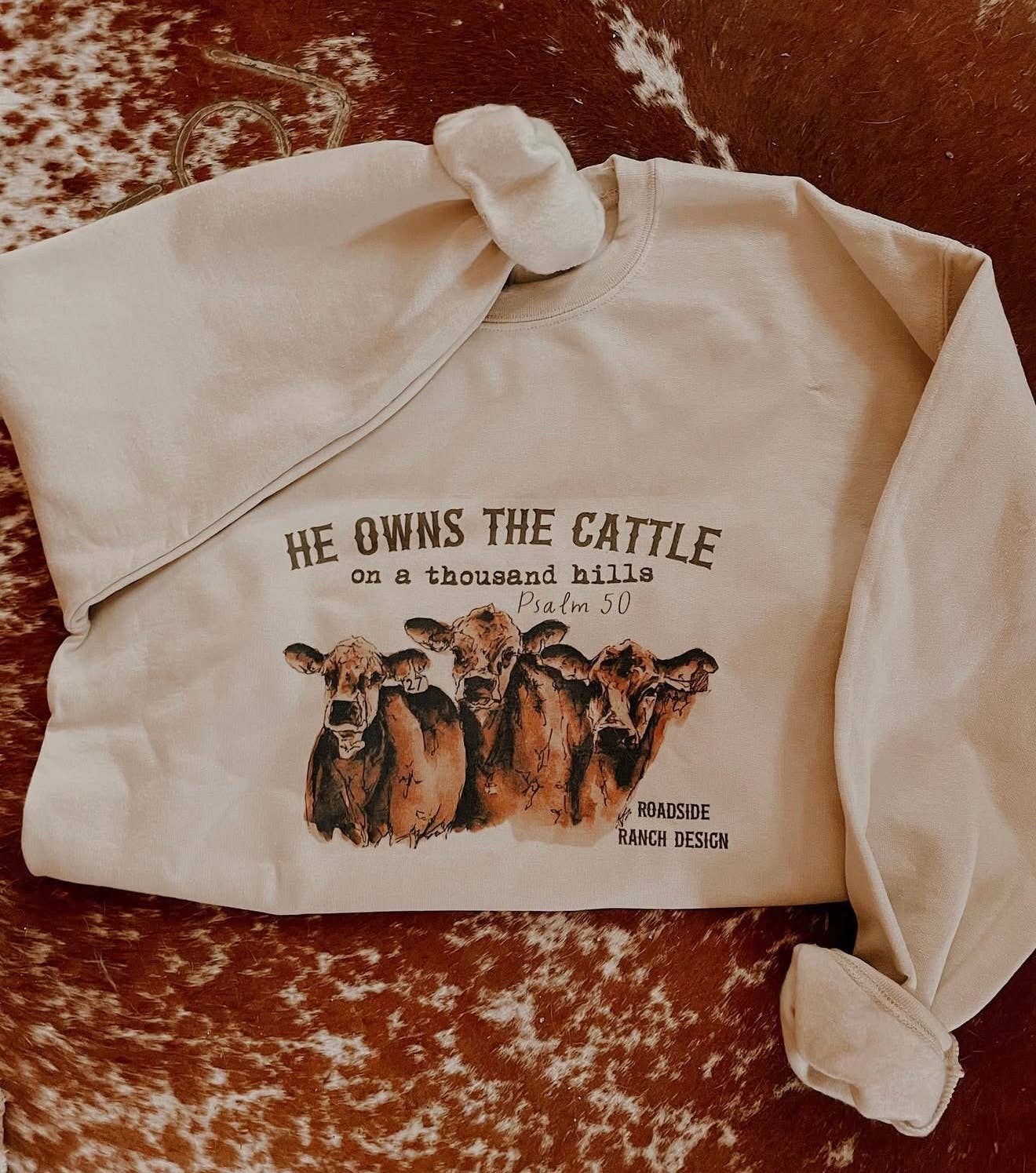 He Owns the Cattle Unisex , , , Long Sleeve Tee