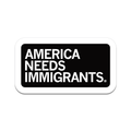 America Needs Immigrants Die-Cut Sticker Unisex , , , Long Sleeve Tee