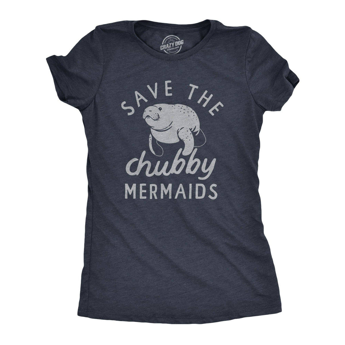 Save the Chubby Mermaids Women's T Shirt Unisex , , , Long Sleeve Tee
