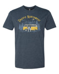The Sasquatch Bus Navy Unisex , , , Long Sleeve Tee