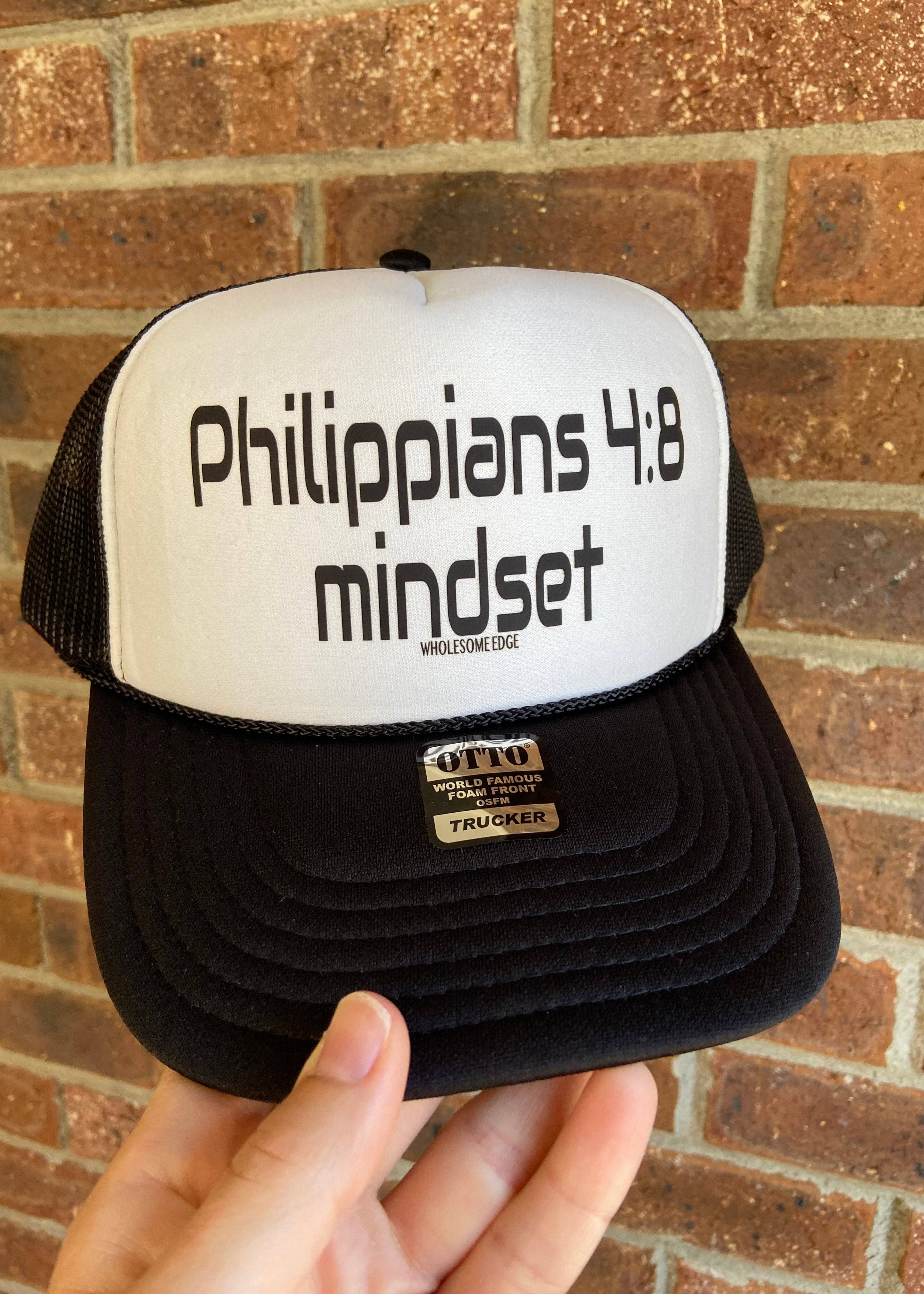 Philippians 4:8 Mindset Retro - Christian Hat Unisex , , , Long Sleeve Tee