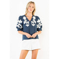 Emb Puff Sleeve Top Unisex , , , Long Sleeve Tee