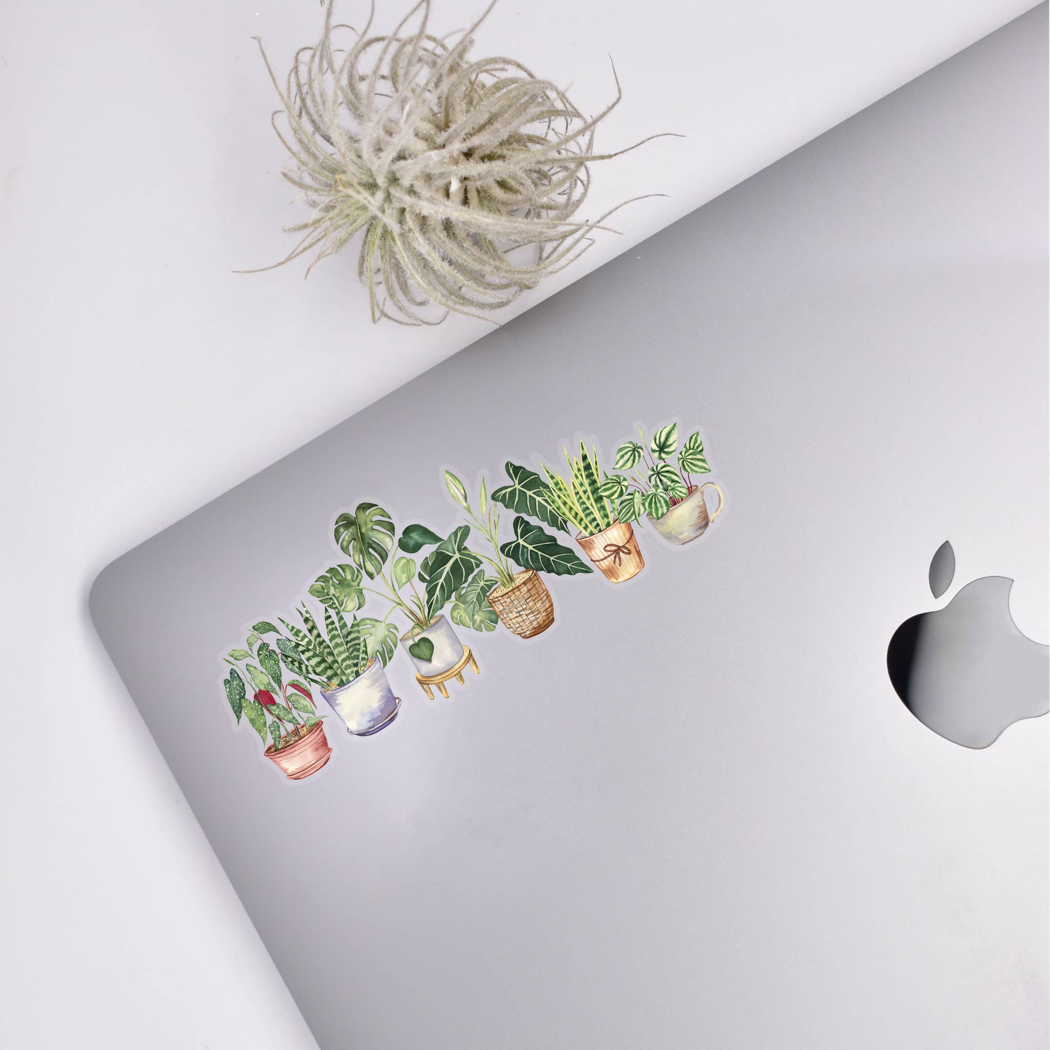 Potted Plants Sticker Unisex , , , Long Sleeve Tee