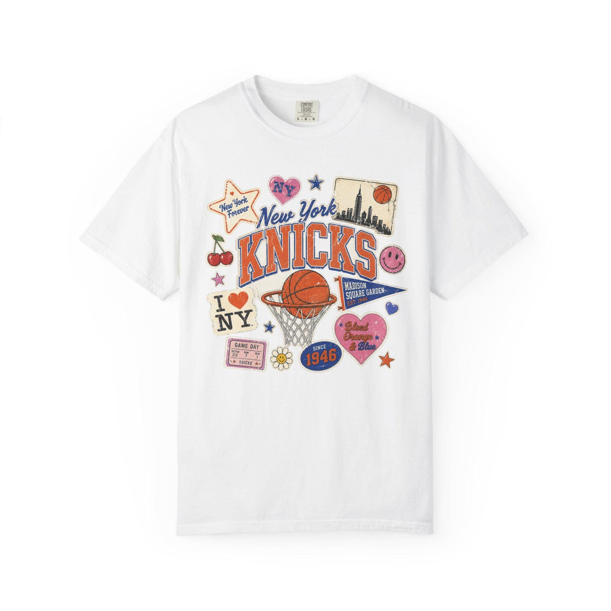 York Knicks Retro Patchwork Basketball Team Unisex