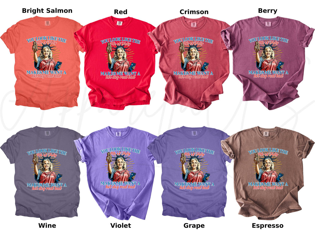 Comfort Colors Like 4th July Tee Makes Want Dog Real Bad Independence Day 4th July Gif