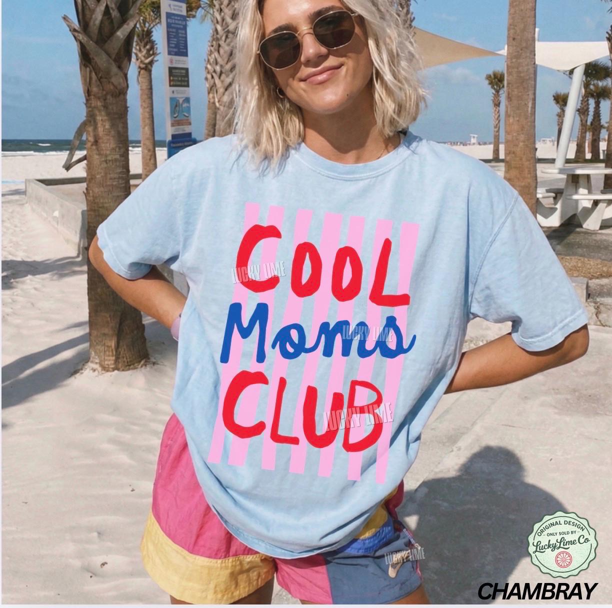Moms Club Comfort Colors Mom Mama Tee Striped Mom Life Mother Day Mom