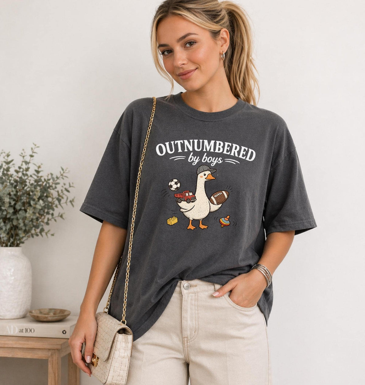 Comfort Colors Boy Mom Mothers Day Mother Goose Boy Mama Boy Mom Mom Tee