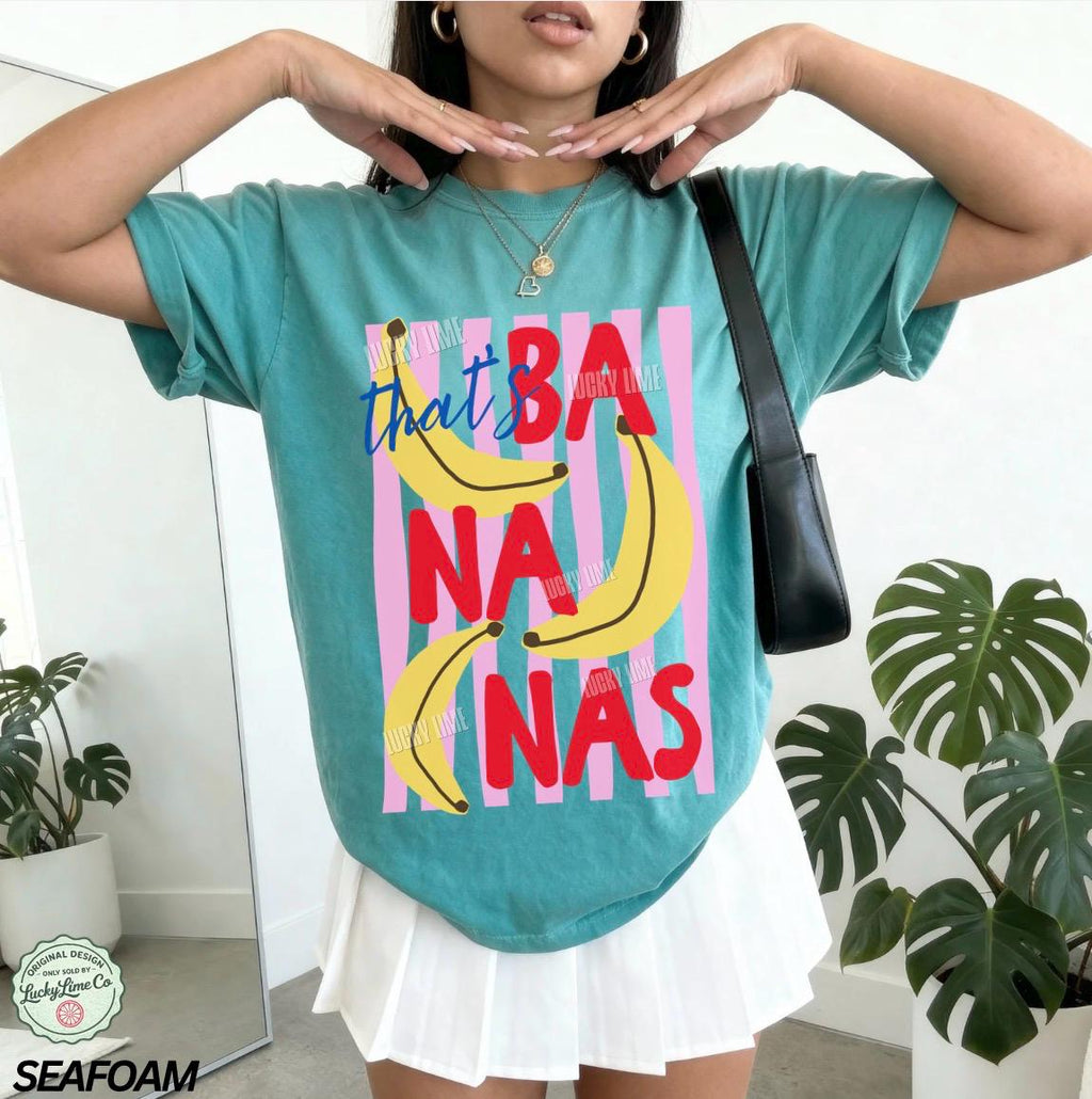 Bananas Summer Fruit Food Pun Retro Banana Summer Comfort Colors