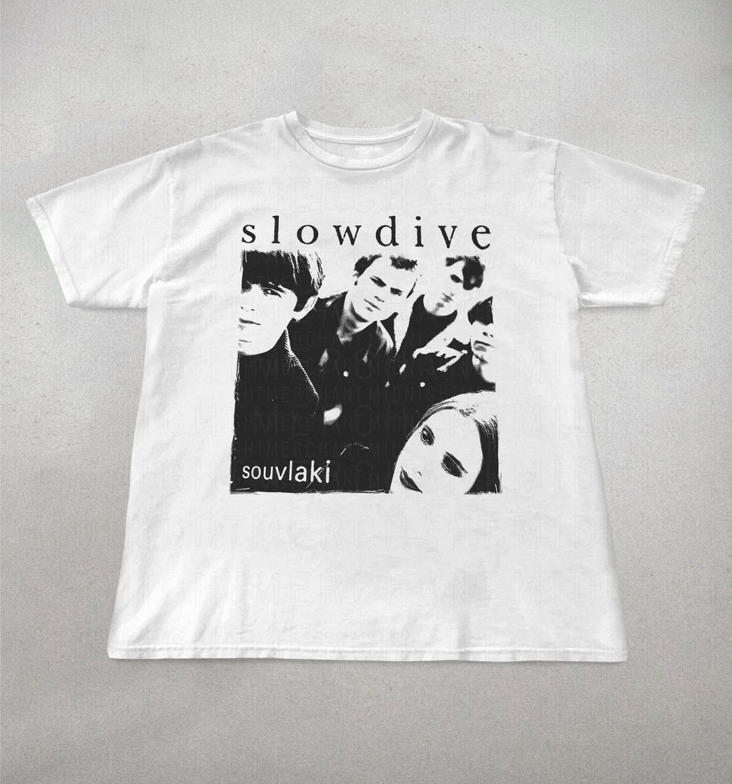 Slowdive Soulvaki 90s Band Tees Alt Rock Band Tee 90s Sheogaze Slowdive Band Tee Retro