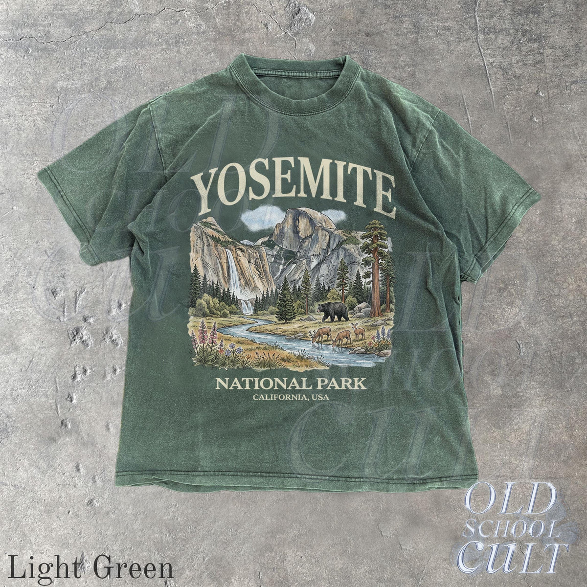 Yosemite National Park Vintage 90s Retro Comfort Colors California Wildlife Bear Usa Tee