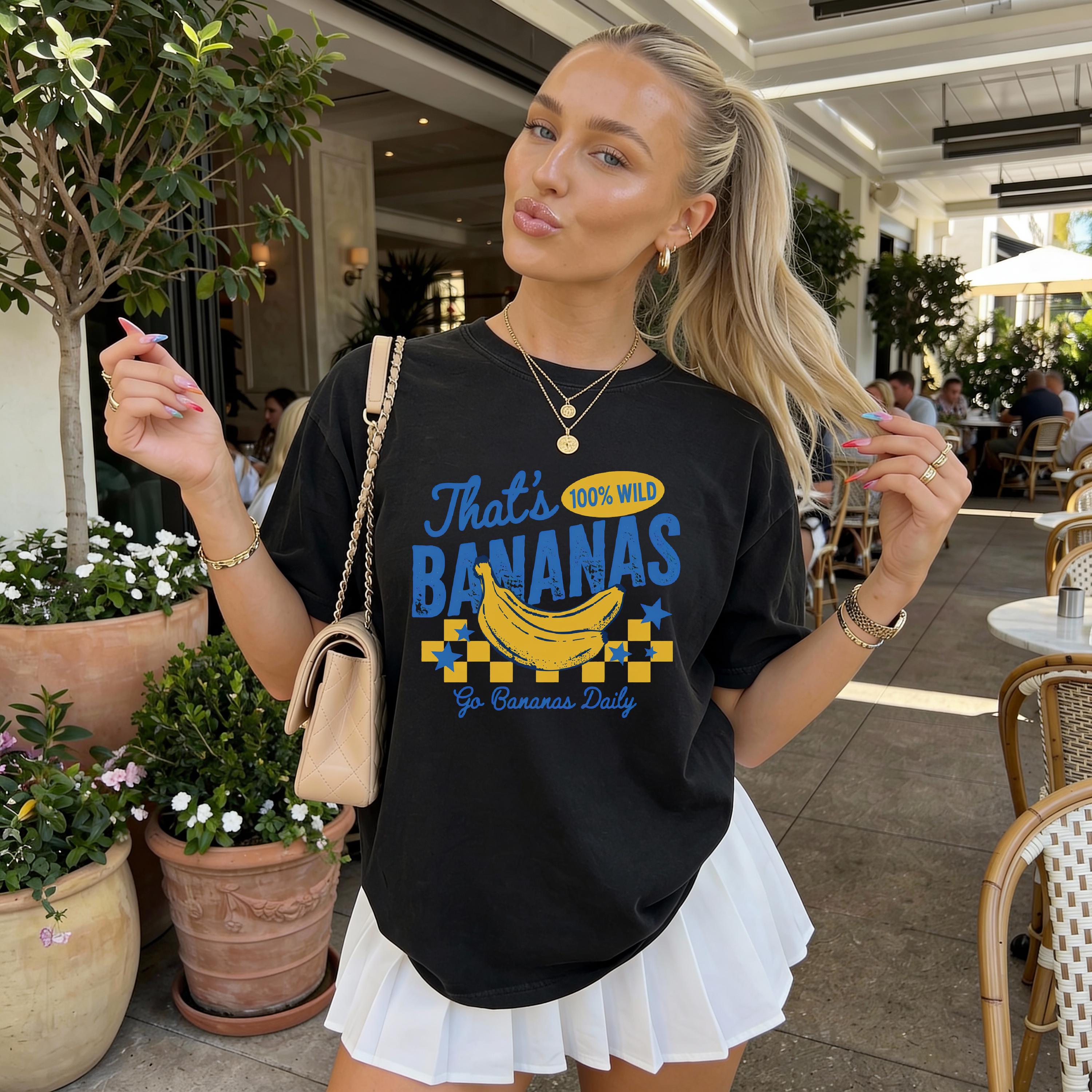 Thats Bananas Summer Fruit Food Pun Retro Banana Summer Comfort Colors