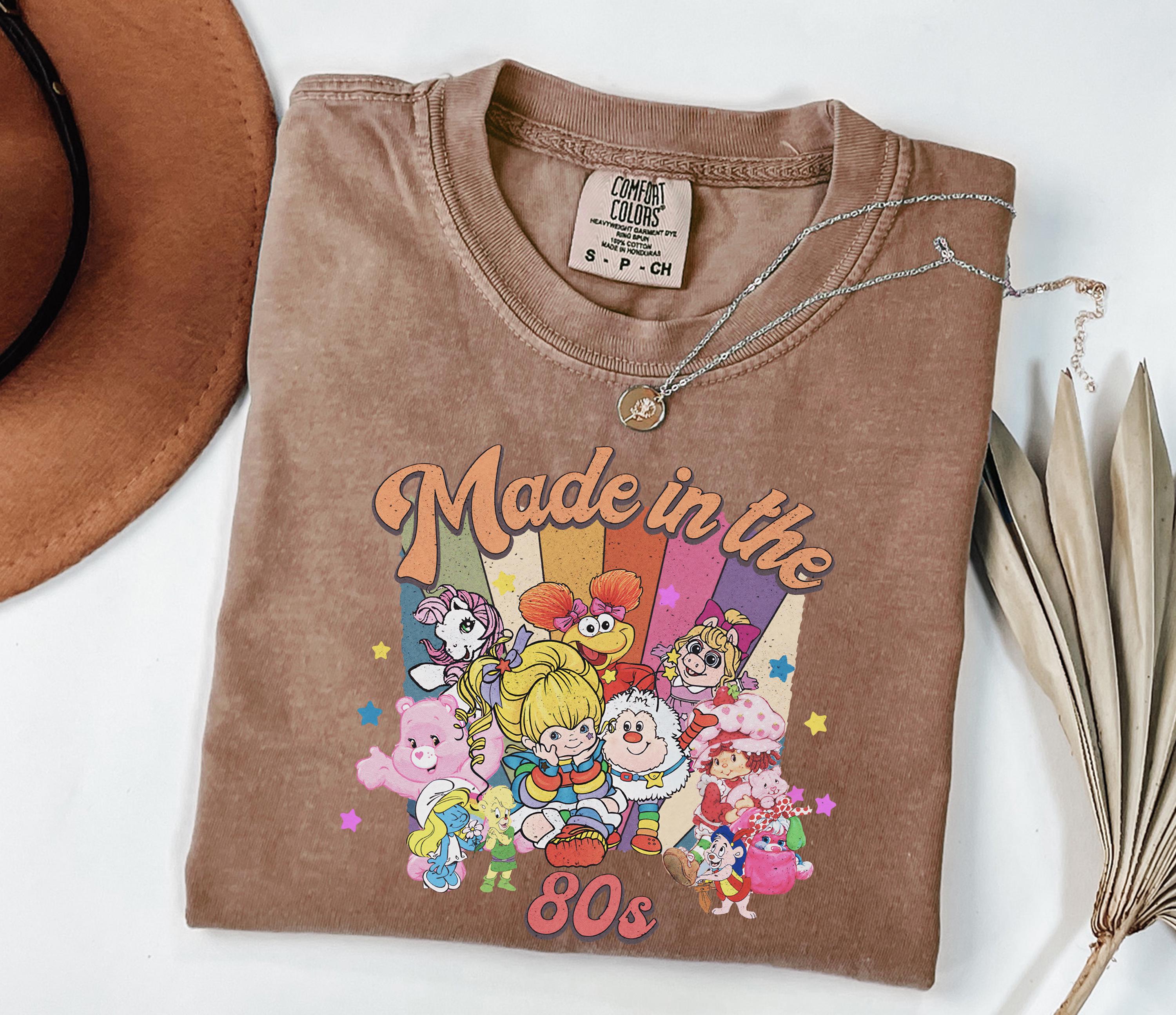 Cartoon Friends Nostalgia Made 80s 80s Y2k Tee 80s Party Rainbow Vintage 1980 Tee Birthday