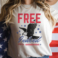 Free Indeed Eagle July 4th Christian Tee Unisex , , , Long Sleeve Tee