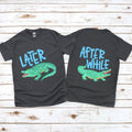 Youth Boy Later Gator After While Crocodile Tee Front Back Unisex , , , Long Sleeve Tee